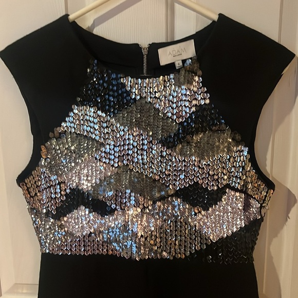 Adam by Adam Lippes black sequin party dress. Size 6 - Picture 3 of 6